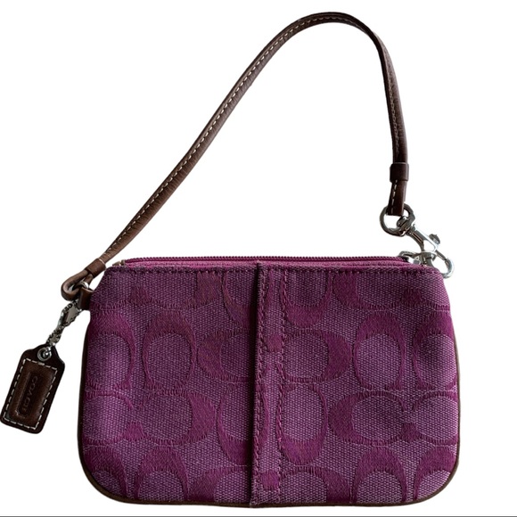 Coach Magenta/Pink Wristlet - Picture 1 of 6